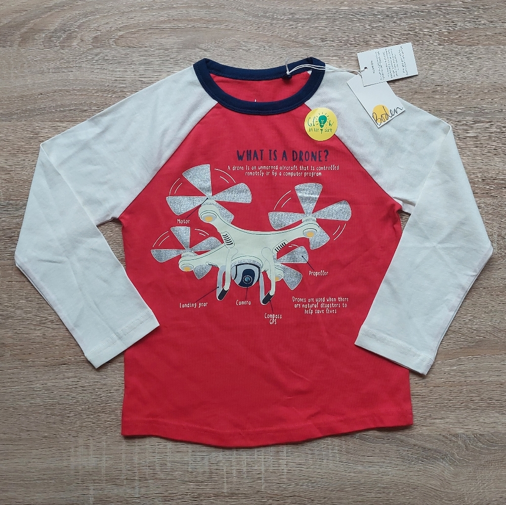 Mini Boden nwt drone tee 5-6 years - Picture 3 of 11